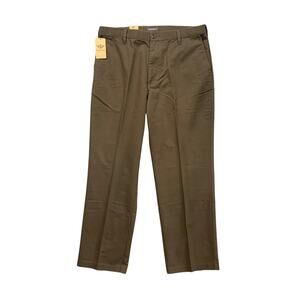 Dockers Pants Mens 36 Herb Cotton Blend Classic Flat D3 Straight Chino Dress